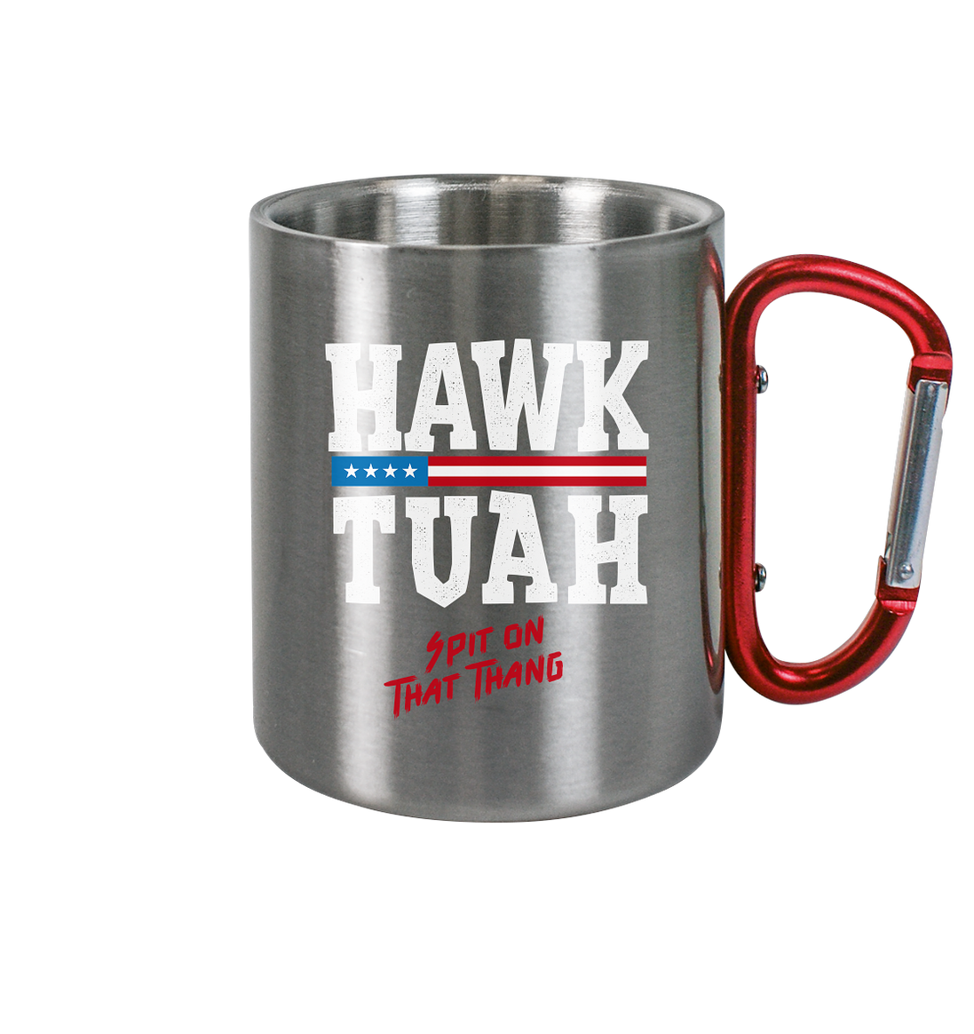 Hawk Tuah White - Stainless Steel Mug