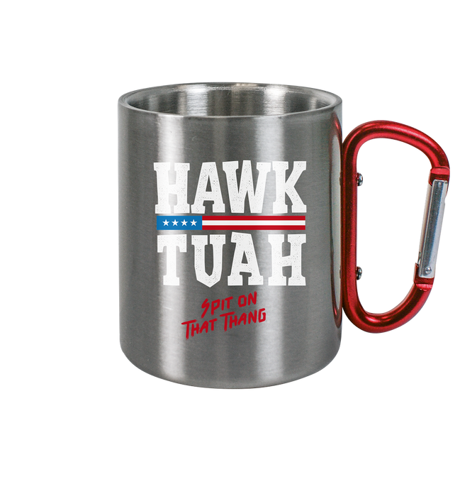 Hawk Tuah White - Stainless Steel Mug
