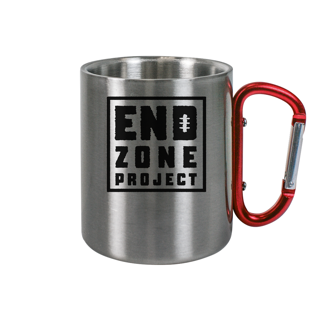 Endzone Project Quadrat  - Edelstahl Tasse