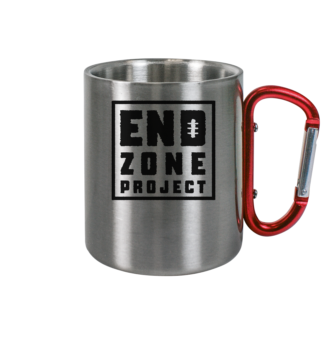 Endzone Project Quadrat  - Edelstahl Tasse