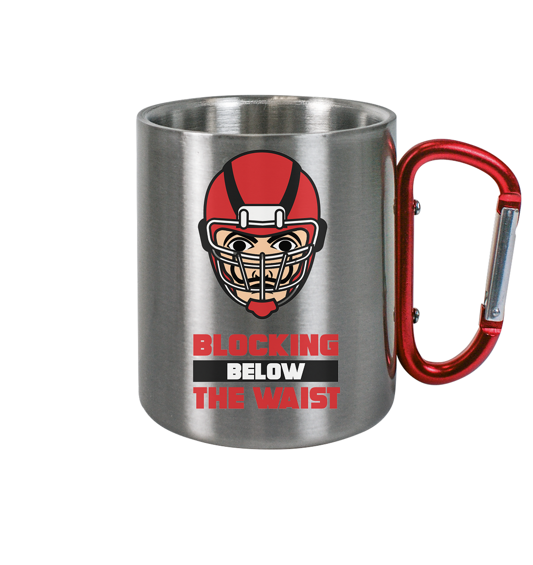 Blocking Below The Waist - Stainless Steel Mug