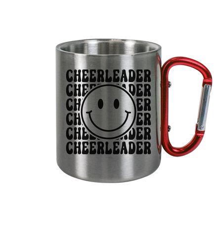Cheerleader Smiley - Edelstahl Tasse