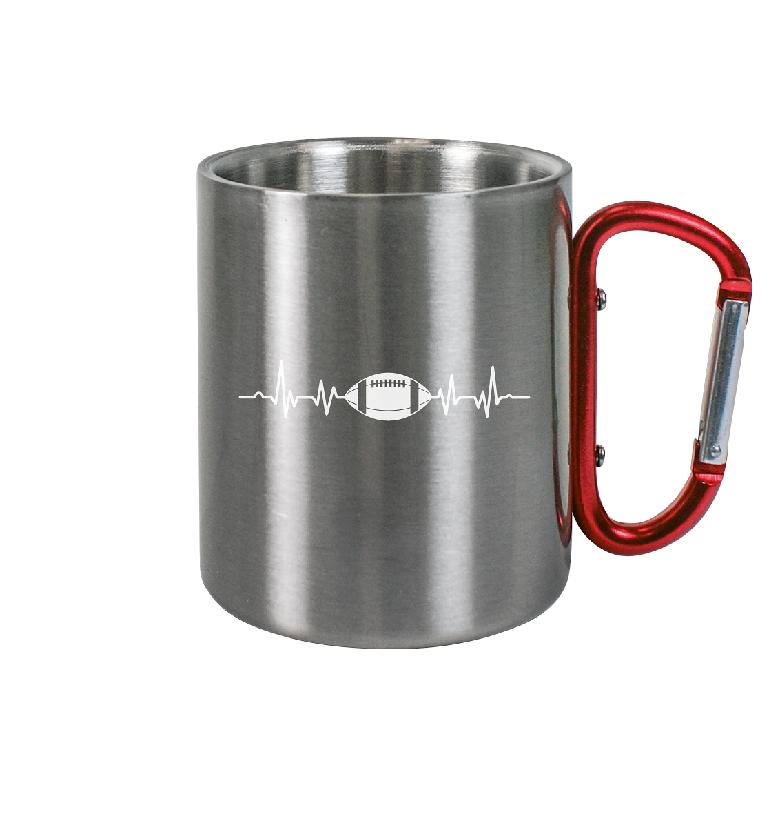 Football Heartbeat - Edelstahl Tasse