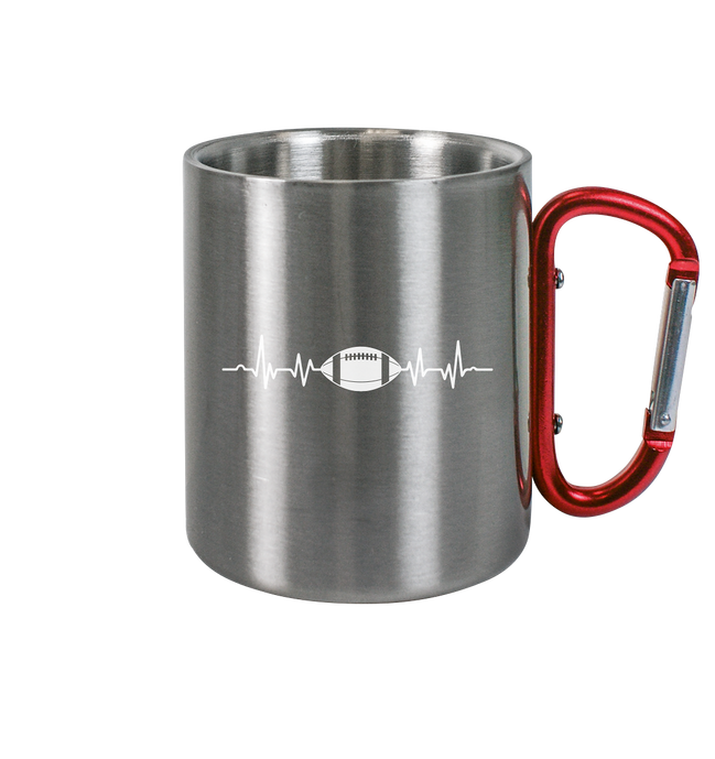 Football Heartbeat - Edelstahl Tasse