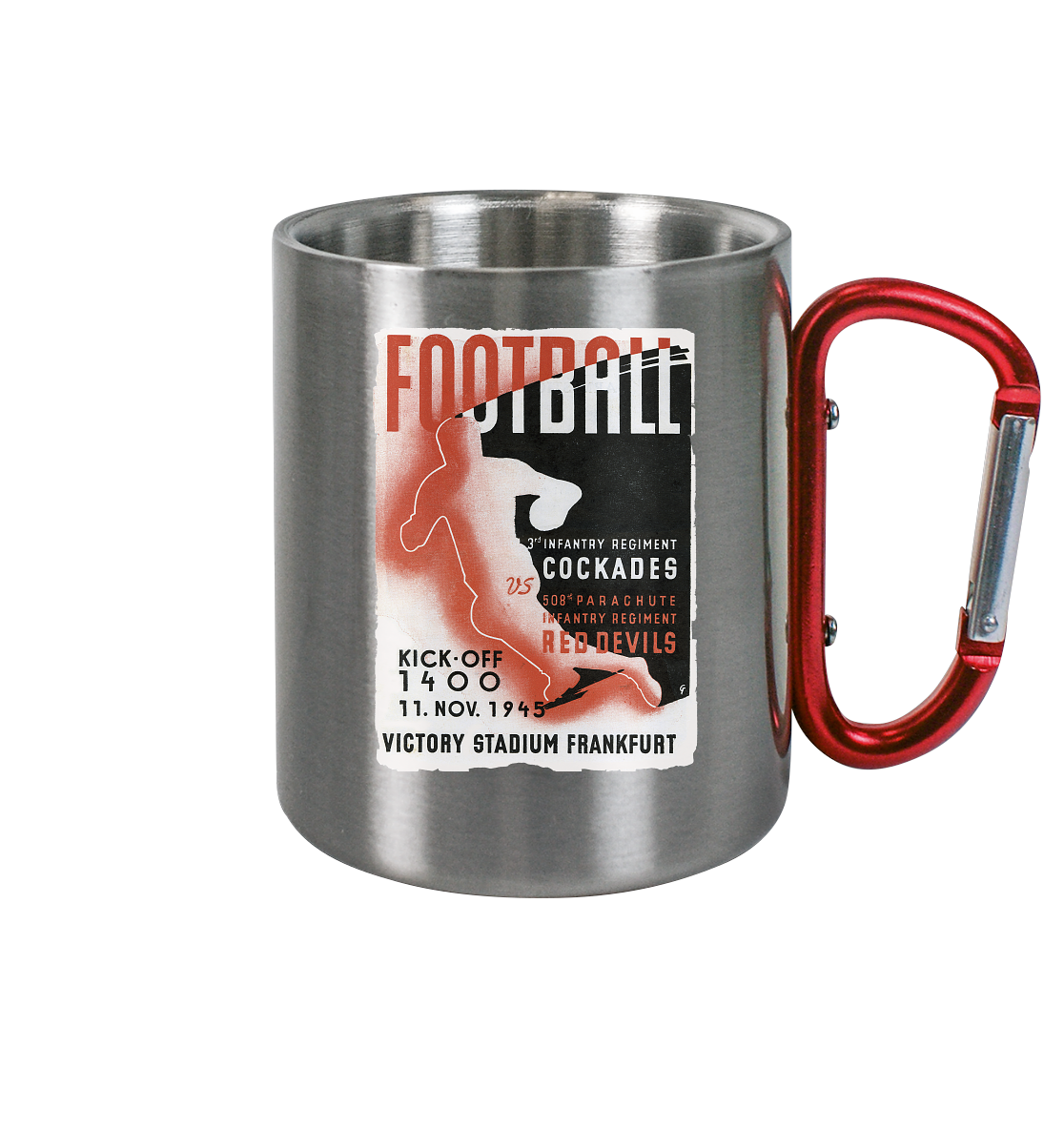 Red Devils Frankfurt 1945 - Edelstahl Tasse