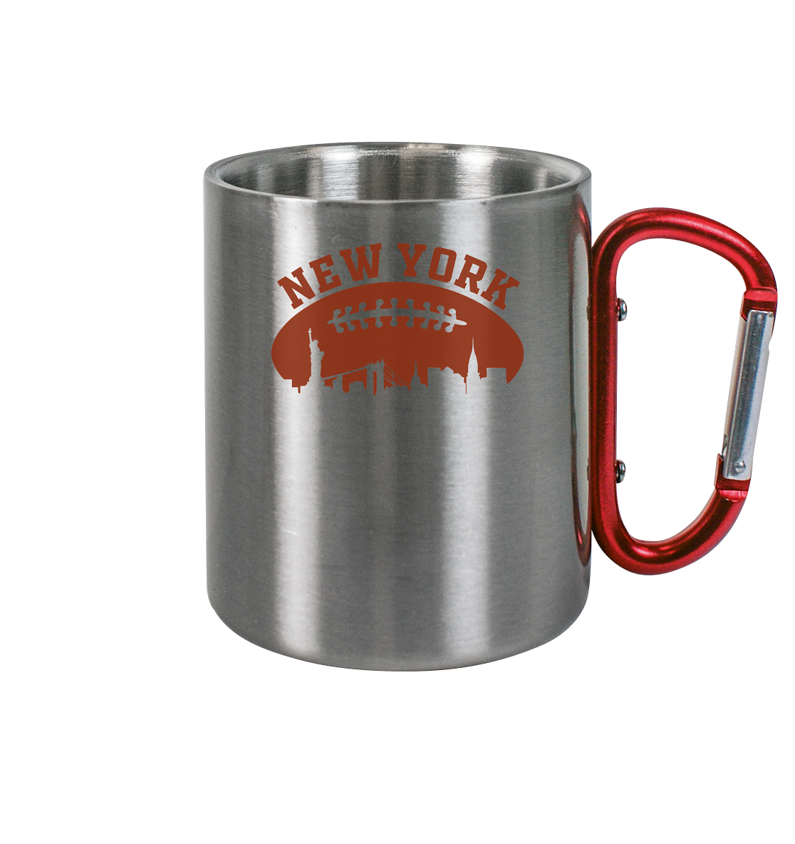 New York Football Silhoutte  - Edelstahl Tasse