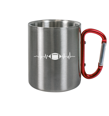 Football Heartbeat - Edelstahl Tasse