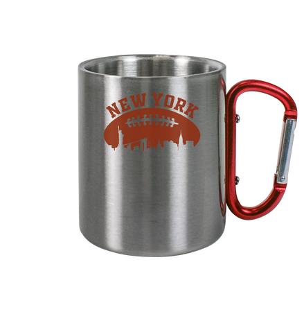 New York Football Silhoutte  - Edelstahl Tasse
