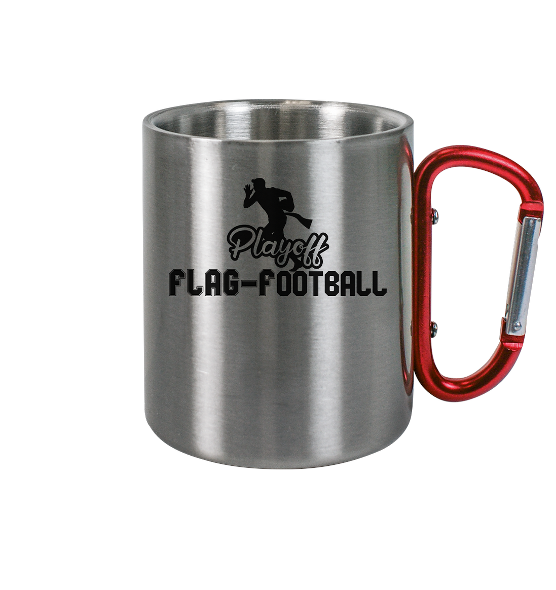 Playoff Flag Football  Men black - Edelstahl Tasse