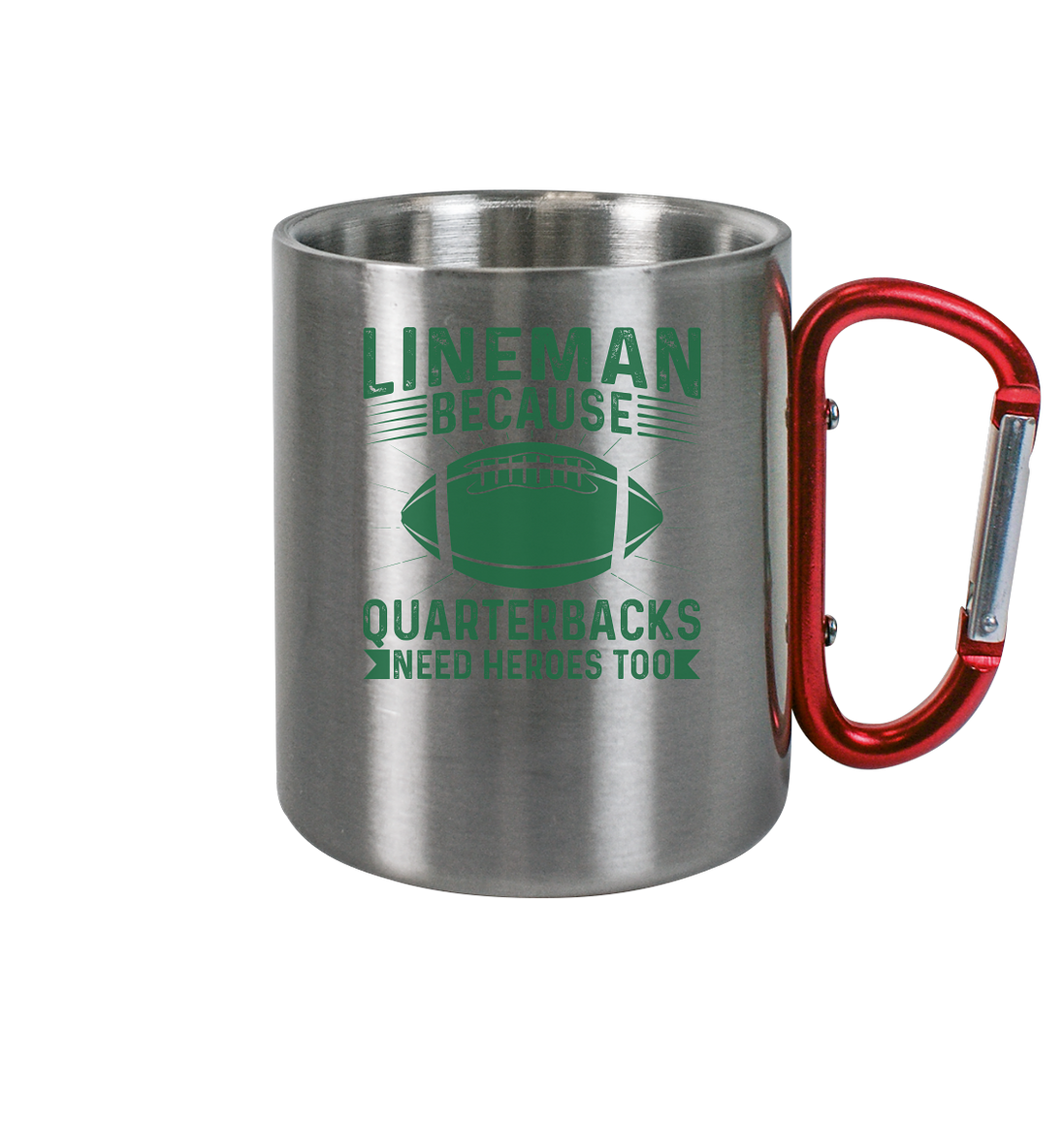 Lineman Heroes Green - Edelstahl Tasse