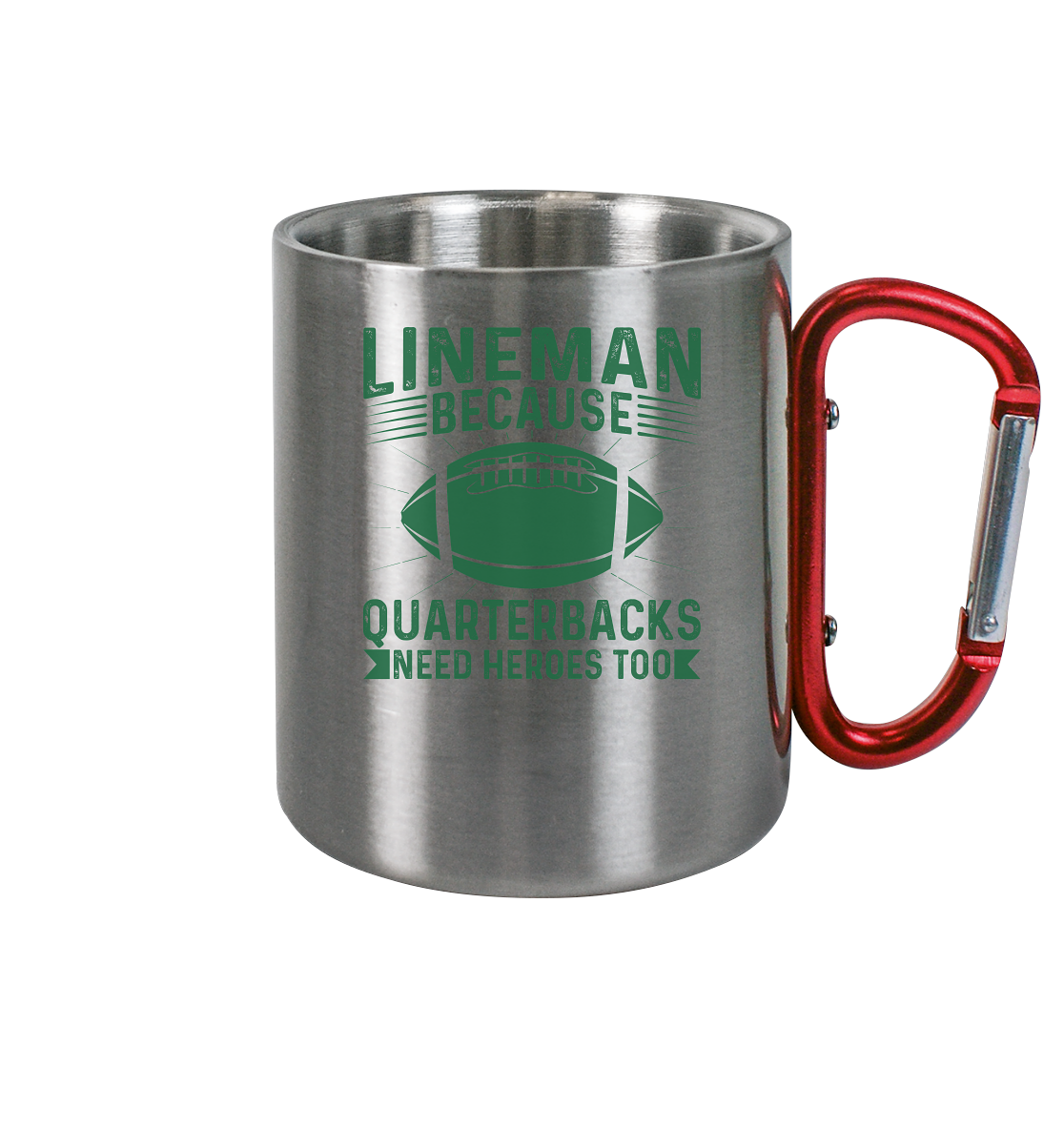 Lineman Heroes Green - Edelstahl Tasse