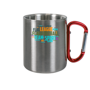 Flag Football Word Bubble - Stainless Steel Mug