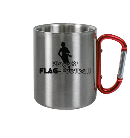 Playoff Flag Football  Women black  - Edelstahl Tasse
