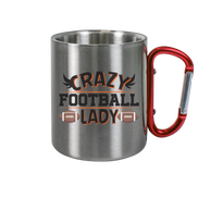 Crazy Football Lady - Stainless Steel Mug