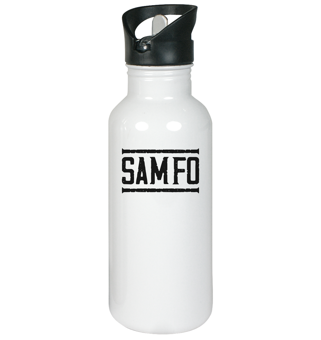 SAMFO black - Edelstahl-Trinkflasche