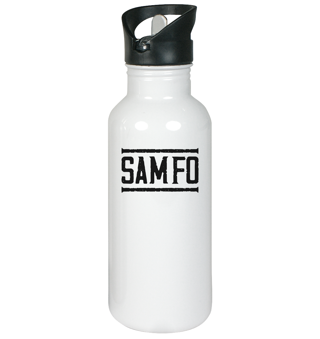 SAMFO black - Edelstahl-Trinkflasche