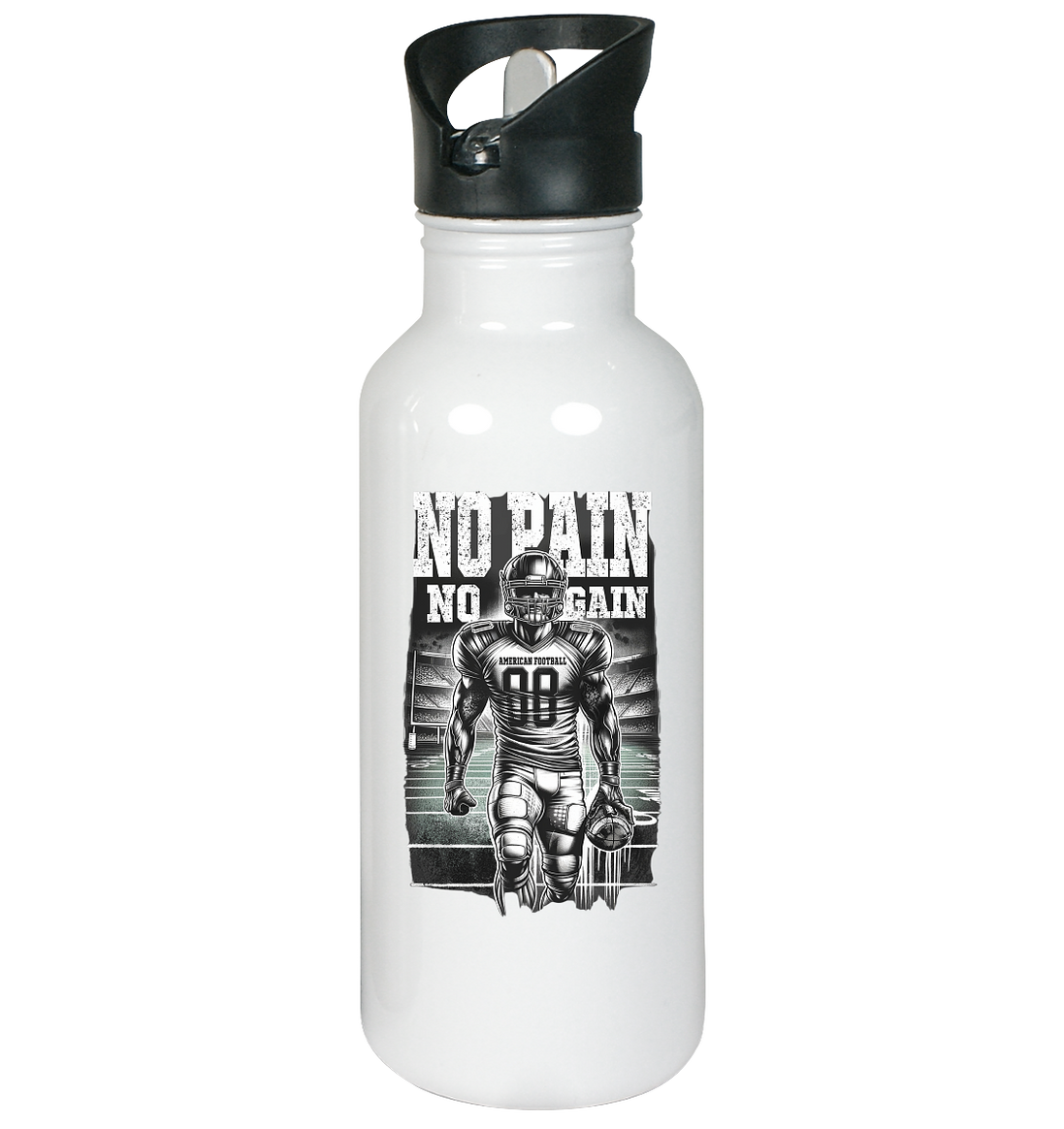 No Pain No Gain  - Edelstahl-Trinkflasche
