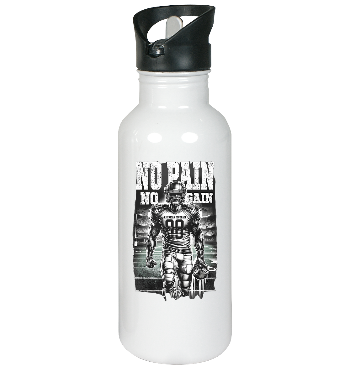 No Pain No Gain  - Edelstahl-Trinkflasche