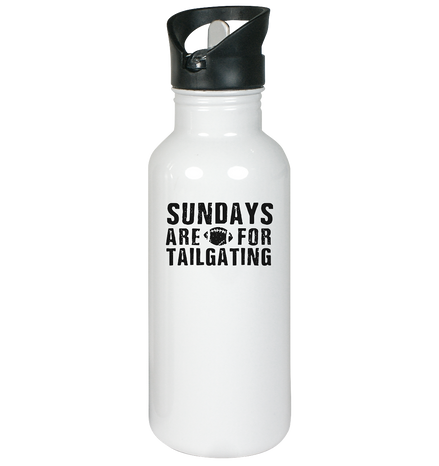 Sundays are for Tailgating  - Edelstahl-Trinkflasche