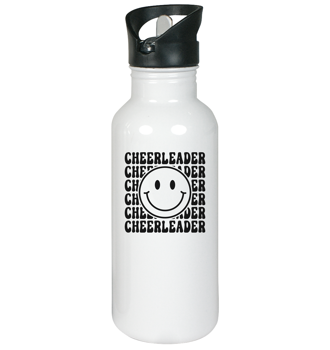 Cheerleader Smiley - Stainless Steel Water Bottle