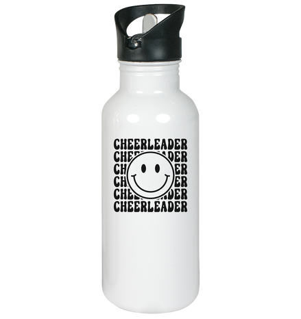 Cheerleader Smiley - Edelstahl-Trinkflasche