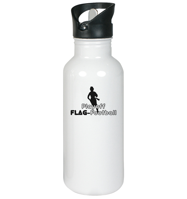 Playoff Flag Football  Women black  - Edelstahl-Trinkflasche