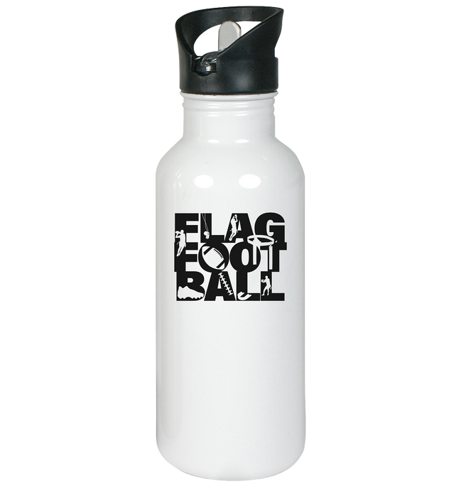 Flag Football - Stainless Steel Water Bottle