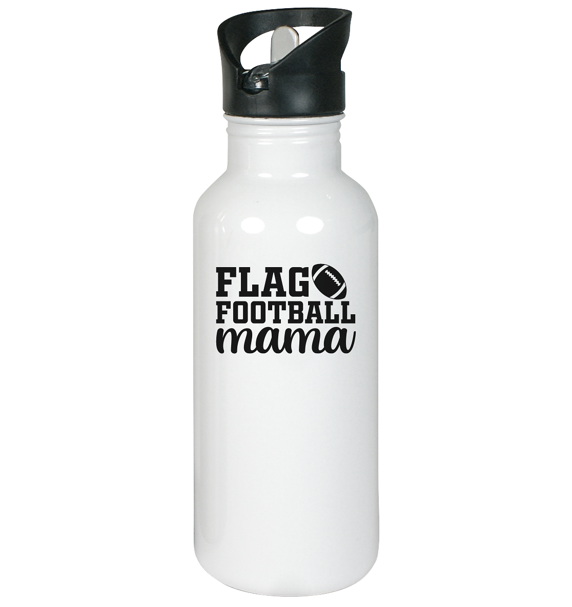 Flag Football Mama - Edelstahl-Trinkflasche