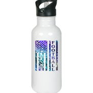 USA Football Flag  - Edelstahl-Trinkflasche