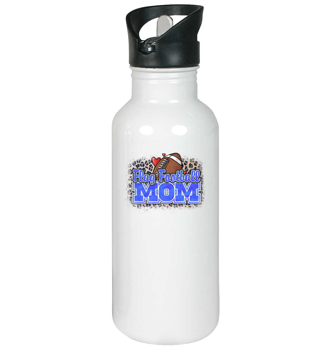 Flag Football Mom - Edelstahl-Trinkflasche
