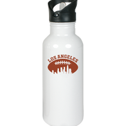 Los Angeles Football Silhouette - Edelstahl-Trinkflasche