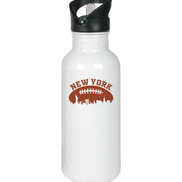 New York Football Silhoutte  - Edelstahl-Trinkflasche