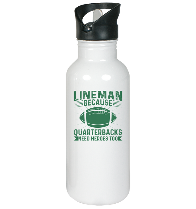Lineman Heroes Green - Edelstahl-Trinkflasche