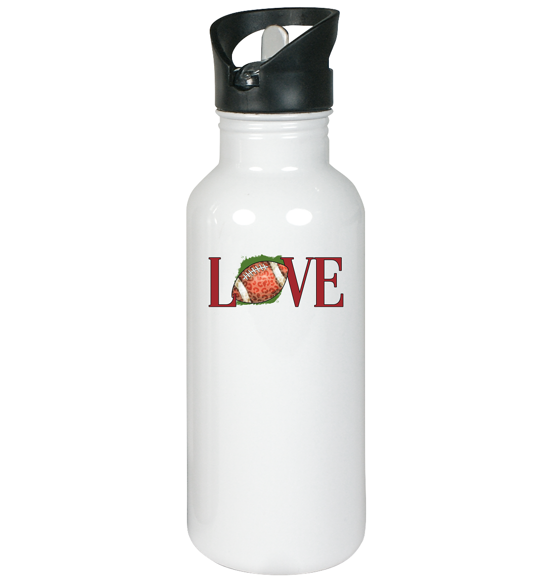 Football Love - Edelstahl-Trinkflasche
