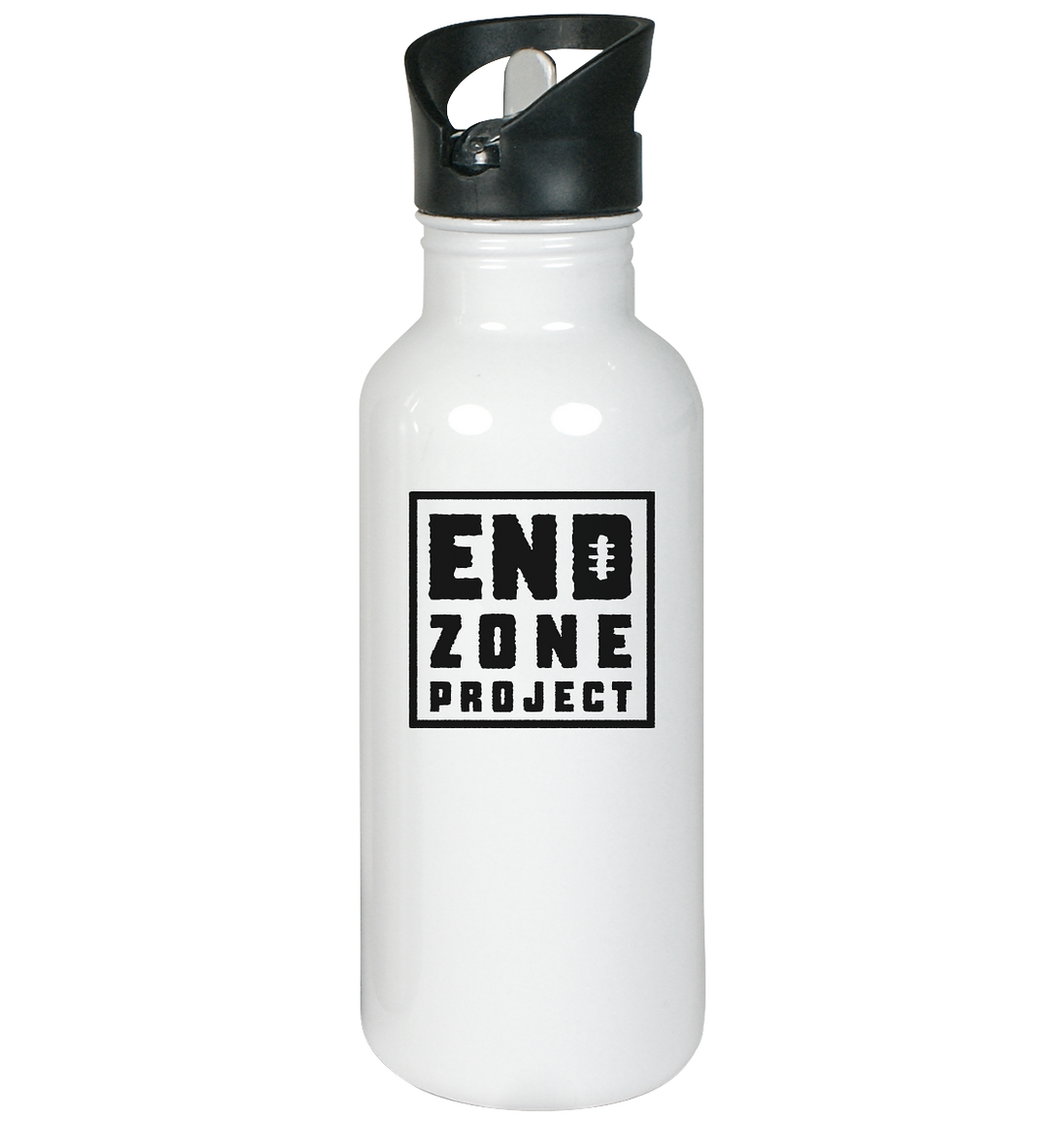 Endzone Project Quadrat - Edelstahl-Trinkflasche