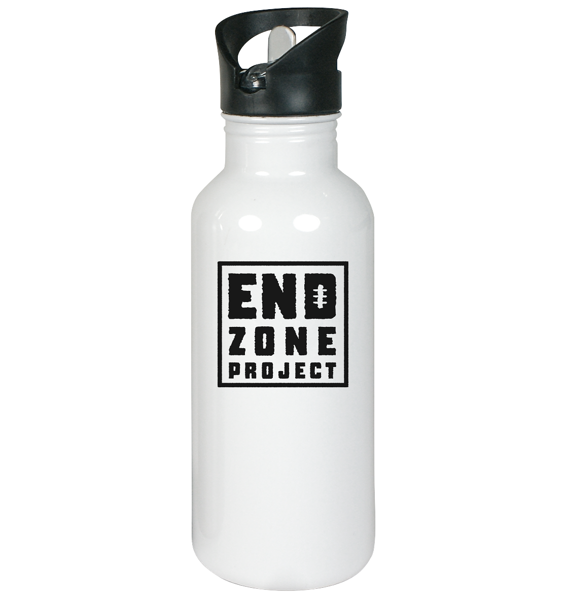Endzone Project Quadrat - Edelstahl-Trinkflasche