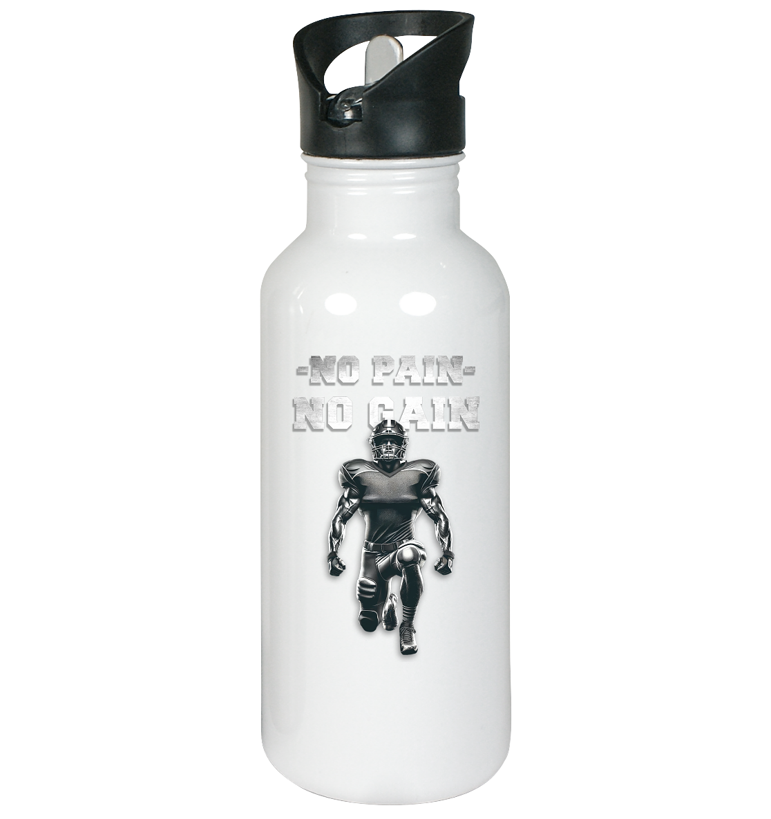 No Pain No Gain Metal - Stainless Steel Water Bottle