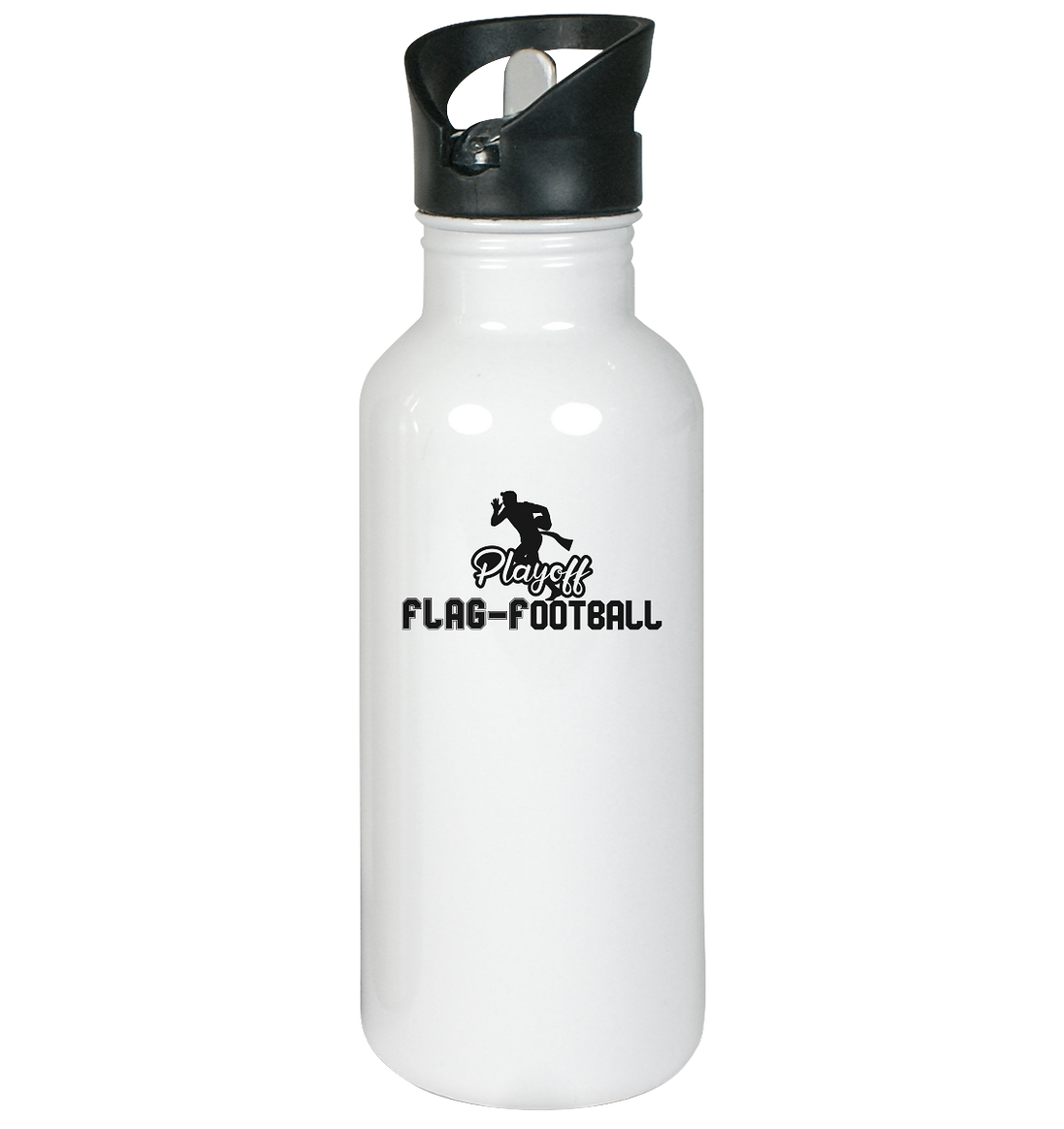 Playoff Flag Football Men Black - Stainless Steel Water Bottle