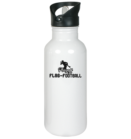 Playoff Flag Football  Men black - Edelstahl-Trinkflasche