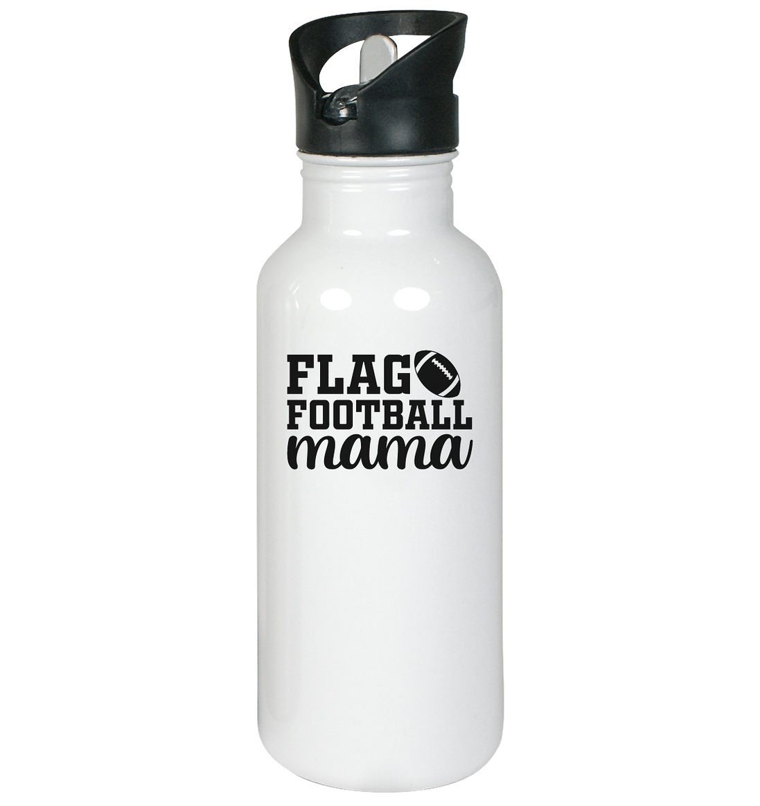 Flag Football Mama - Edelstahl-Trinkflasche