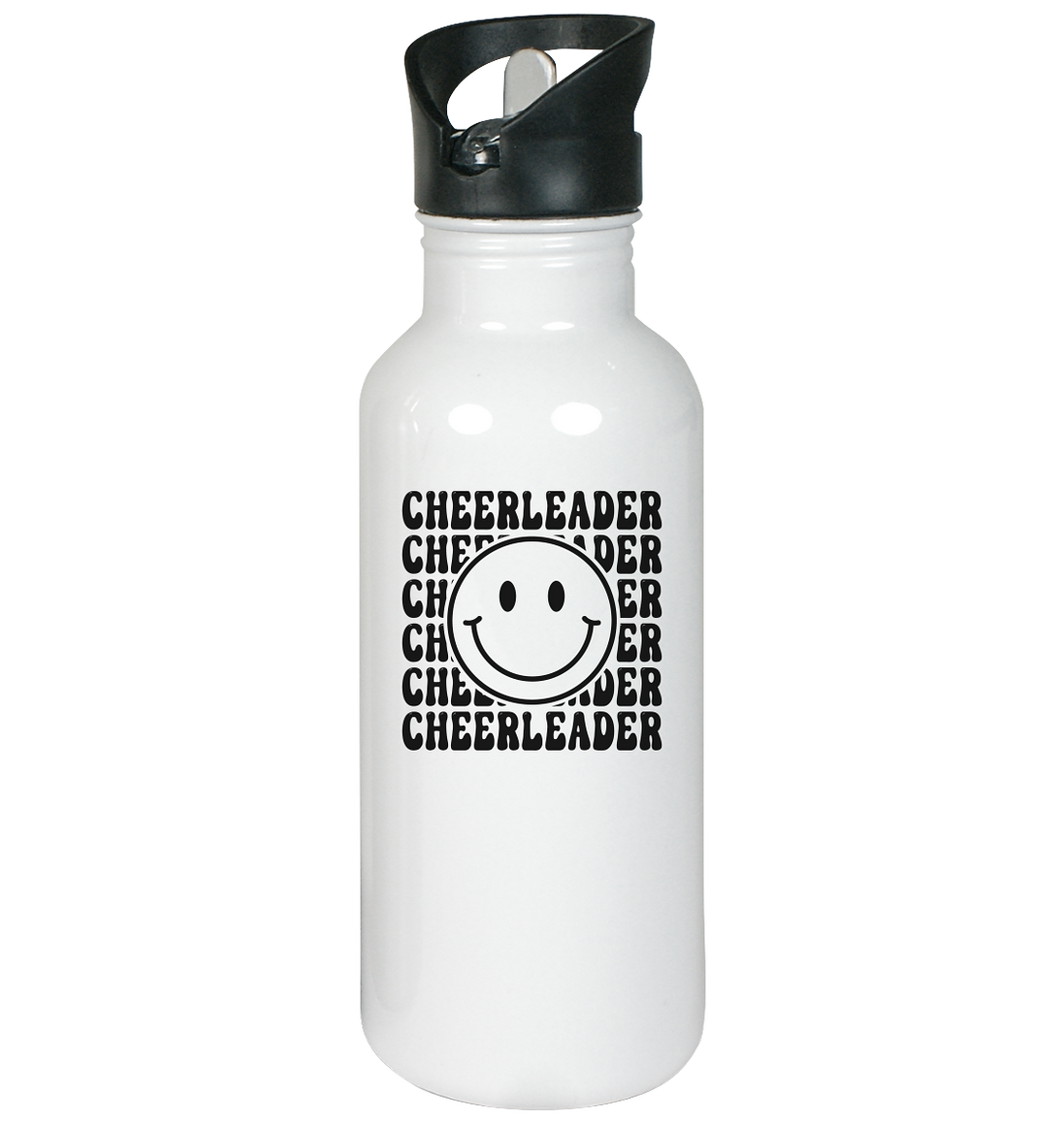 Cheerleader Smiley - Stainless Steel Water Bottle