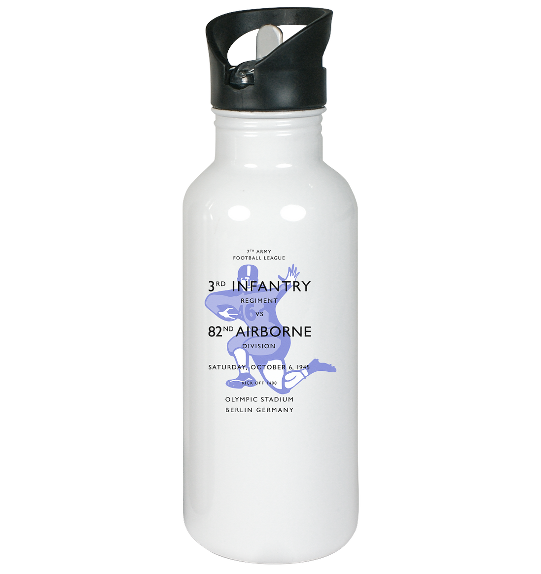 Infantry vs. Airborne 1945 - Stainless Steel Water Bottle