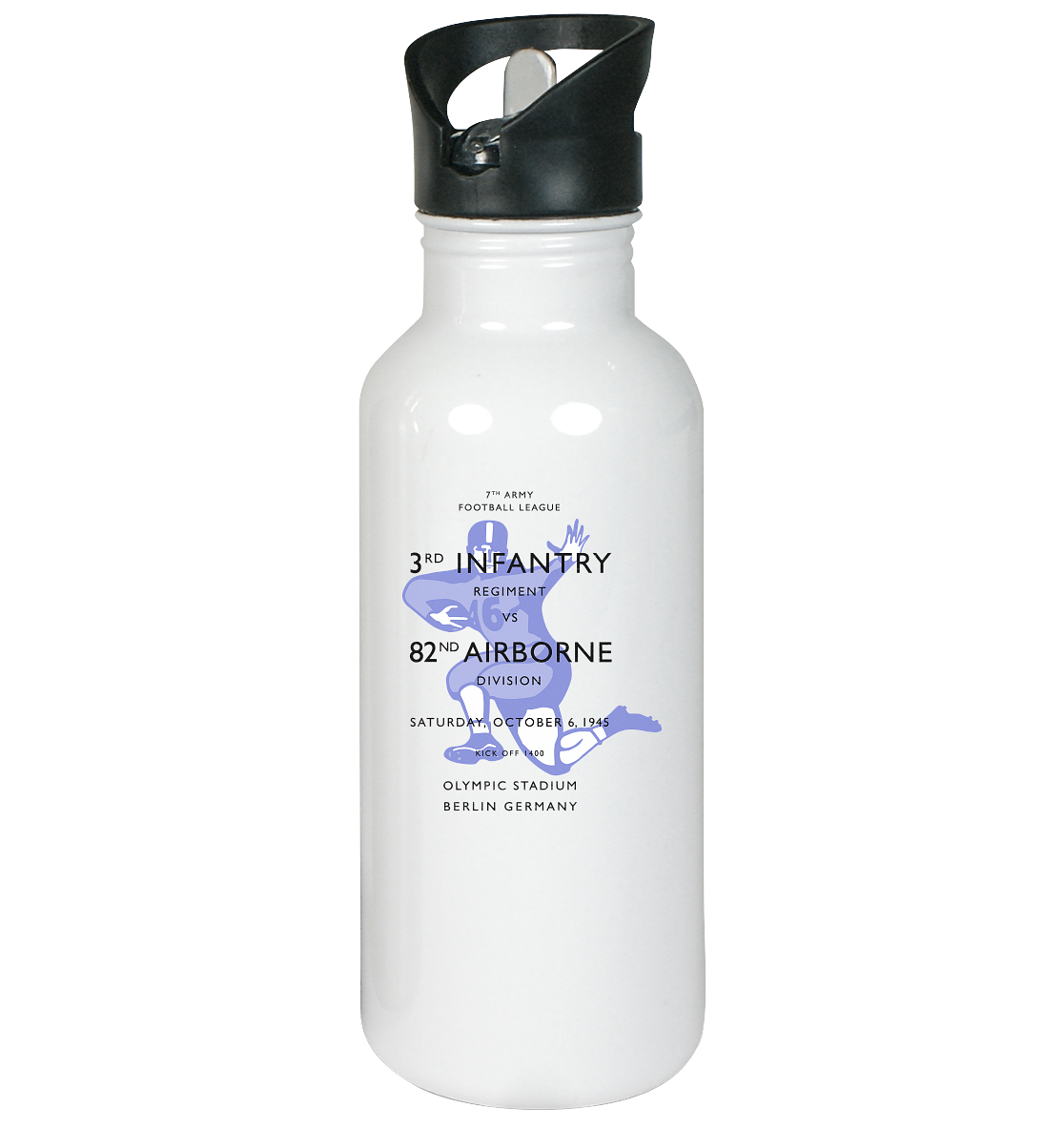Infantry vs. Airborne 1945 - Stainless Steel Water Bottle
