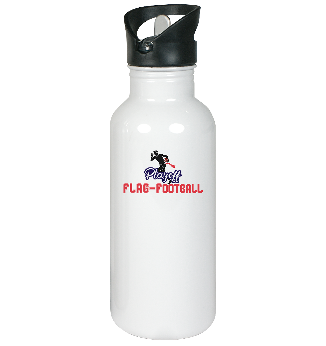 Playoff Flag Football  Men red - Edelstahl-Trinkflasche