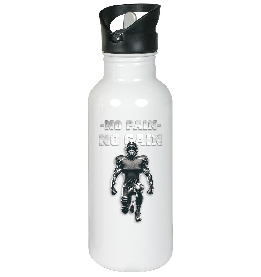 No Pain No Gain Metal - Stainless Steel Water Bottle