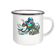 The Field is my Ocean - Enamel Mug (Black)