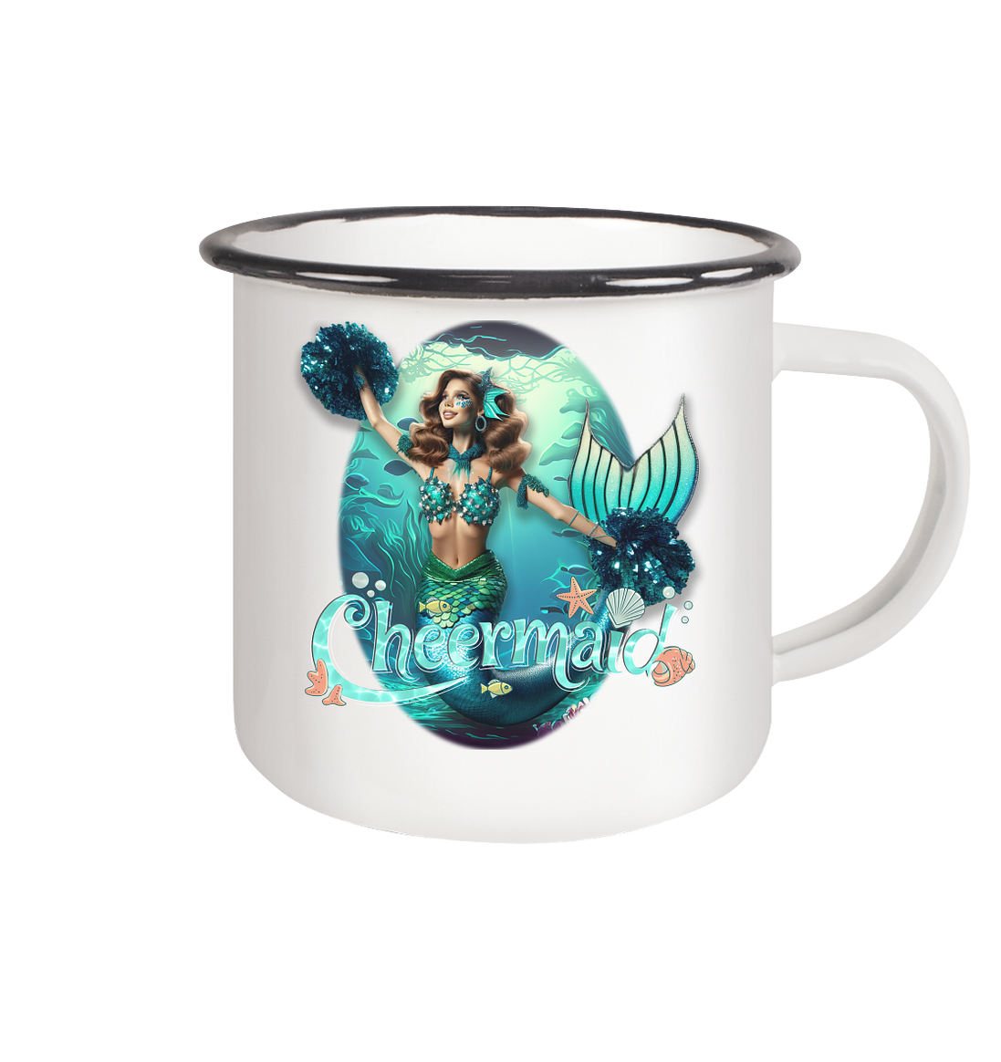 Cheermaid - Enamel Mug (Black)
