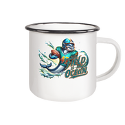 The Field is my Ocean - Enamel Mug (Black)