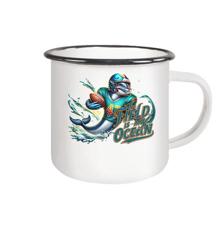 The Field is my Ocean - Enamel Mug (Black)