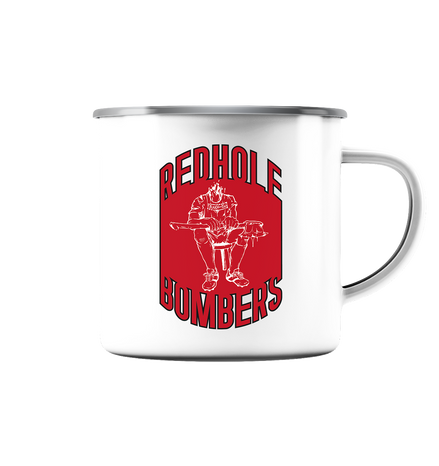 Göppingen Red Hole Bombers - Emaille Tasse (Silber)